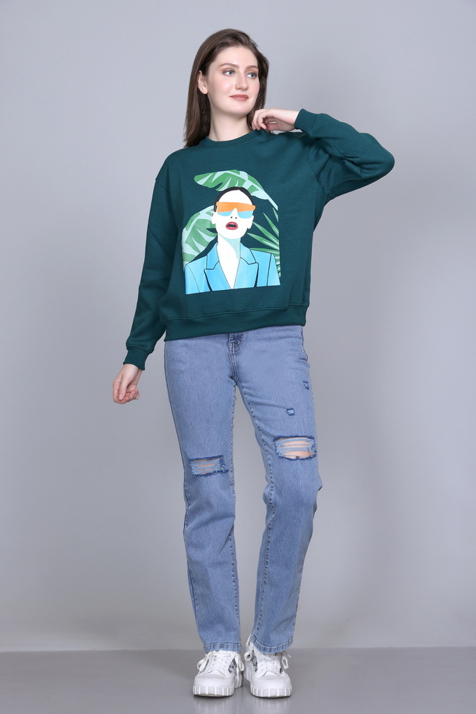 Full Sleeve Graphic Print Sweatshirt