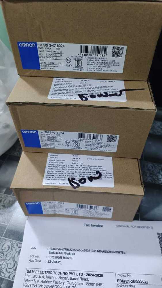 OMRON POWER SUPPLY 200-240VAC, S8FS-C15024, E32-C31N, E32-C31