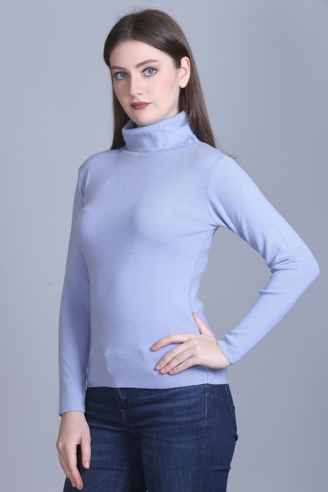 Ladies Sky Blue Modern Pullover. - Color: Different Available