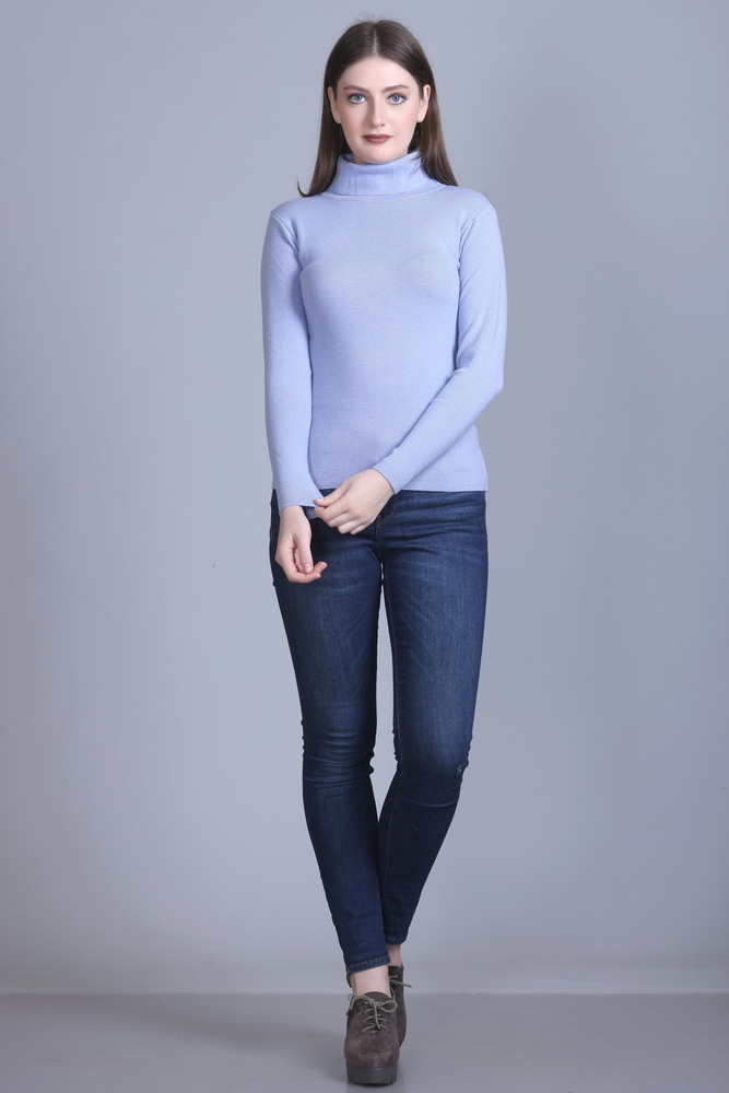 Ladies Sky Blue Modern Pullover. - Color: Different Available