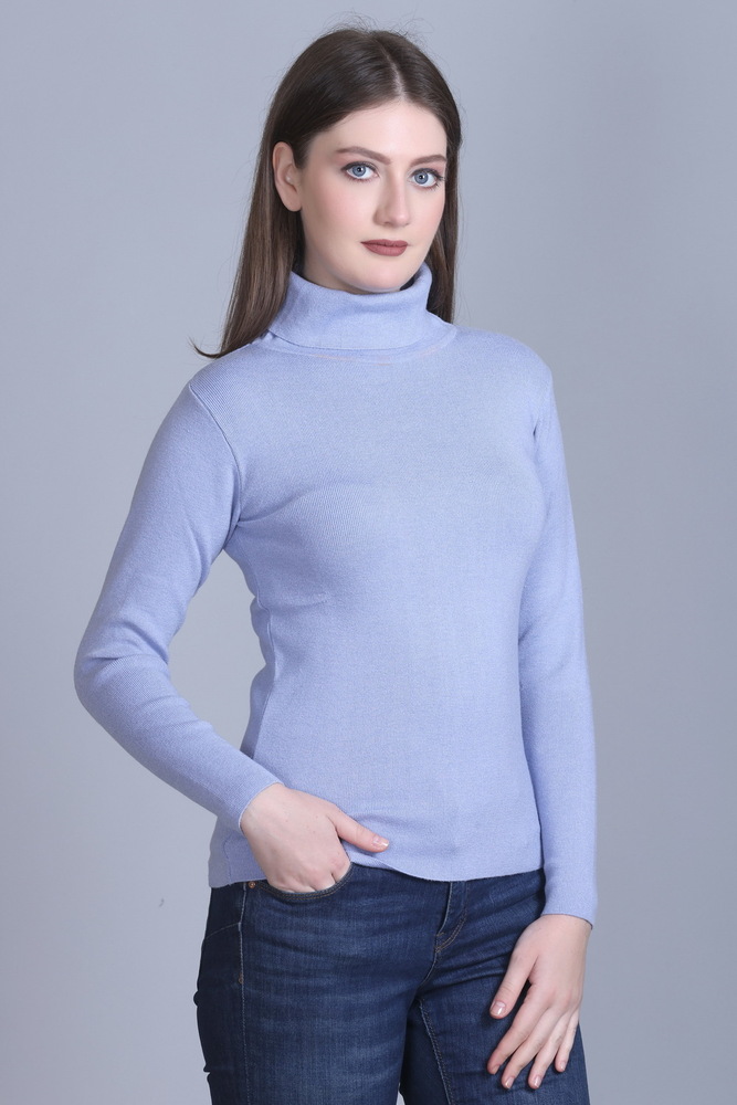 Ladies Sky Blue Modern Pullover. - Color: Different Available