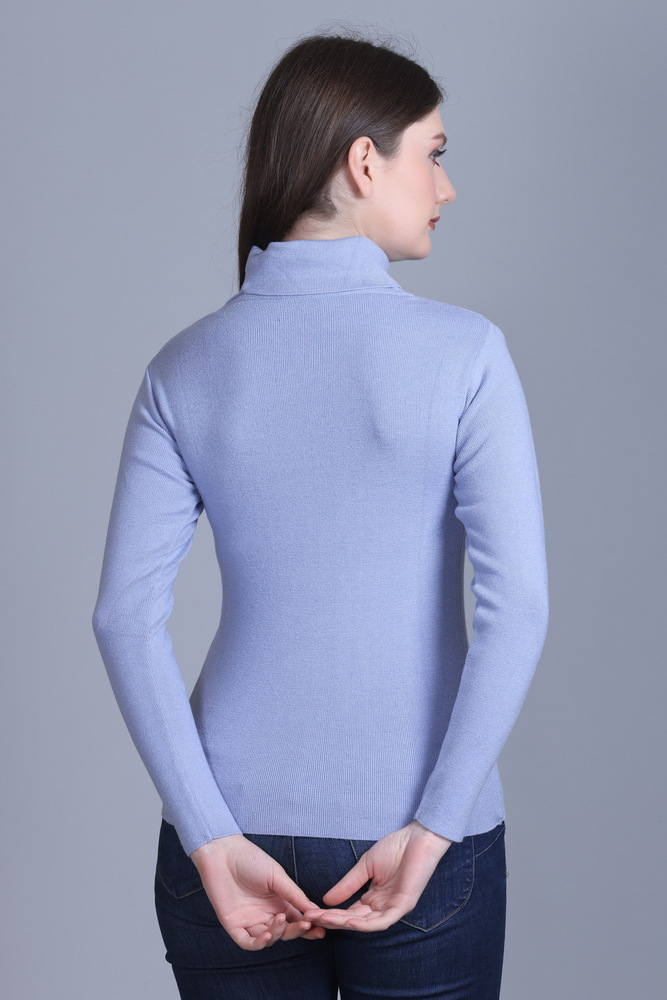 Ladies Sky Blue Modern Pullover. - Color: Different Available