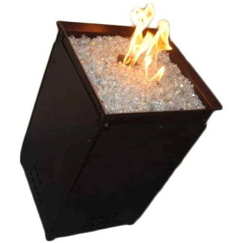 Portable Gas Fire Pit - Color: Brown