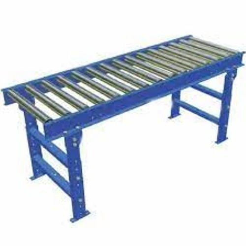 Material Handling Roller Conveyor - Color: Blue