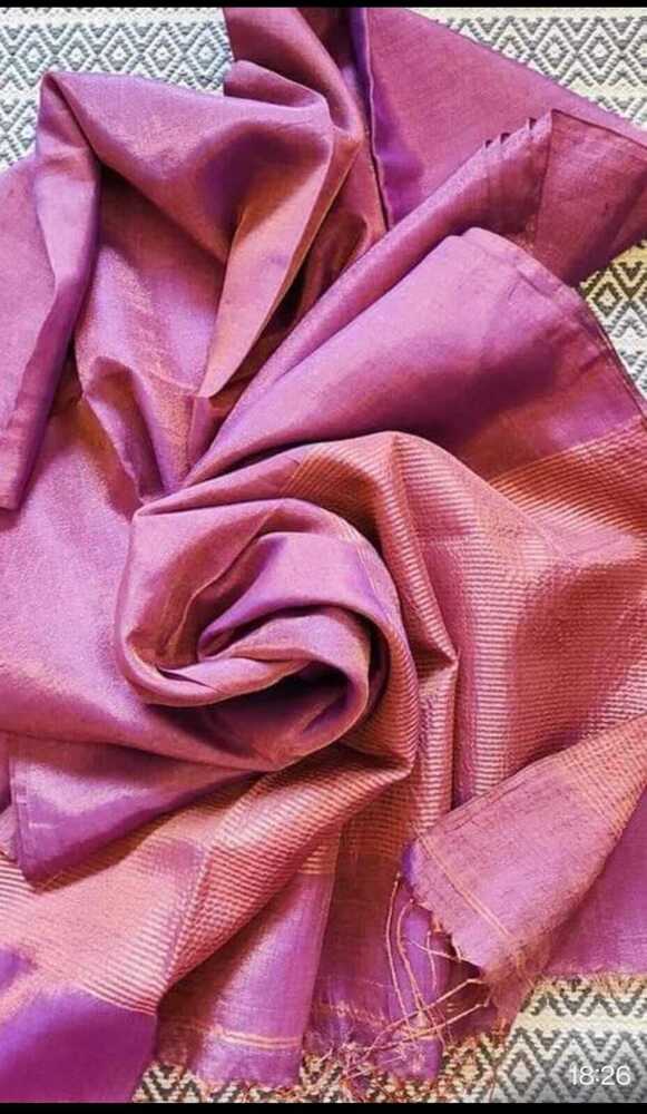 Tissue Linen Saree with Blouse Piece