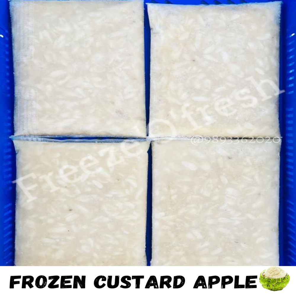 Frozen Custard Apple Pulp - 1 Kilogram Frozen Organic Delight, Food Grade With 1-year Shelf Life For Ice Cream, Rabdi, Shake, Falooda, And Basoondi