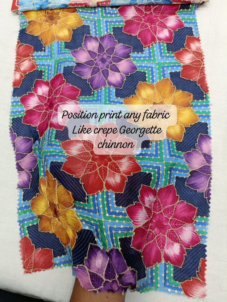 Position Printed Fabric - Color: Multicolor