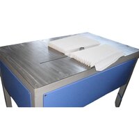 Paper Pleat Edge Cutting Machine - Color: Blue