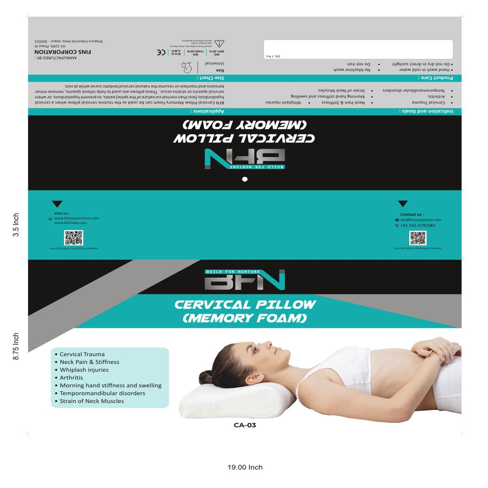 Ca-03 Memory Foam Cervical Pillow - Attributes: Skin Friendly