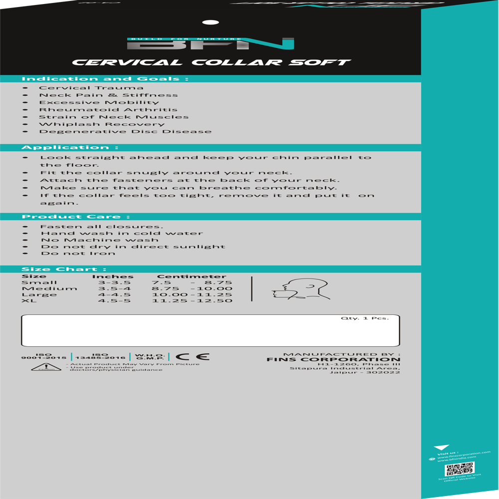 Ca-02 Soft Cervical Collar - Attributes: Skin Friendly