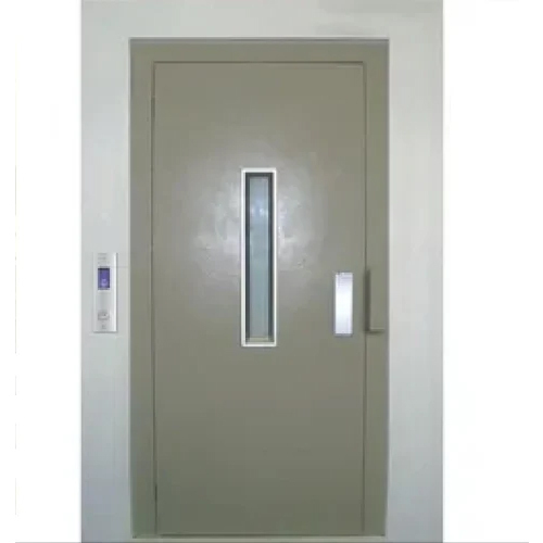 Ms Swing Elevator Door - Mild Steel, 90 Inch Height | Manual Operation, Powder-Coated Surface Treatment, Vertical Design