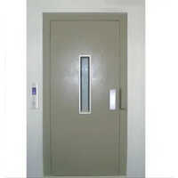 Ms Swing Elevator Door - Mild Steel, 90 Inch Height | Manual Operation, Powder-coated Surface Treatment, Vertical Design