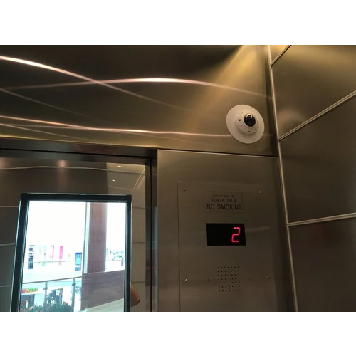 Plastic Lift Surveillance System - 4 Megapixel Dome Camera, Indoor Use with Remote Control and CMOS Sensor