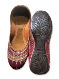 Jutti Embroidery - Eva Upper Material, Multicolor, Printed Pattern | Good Quality, Washable, Designed For Ladies, Suitable For Any Season