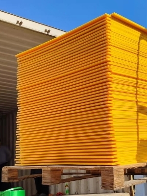 Yellow GPPS materials Polystyrene sheet