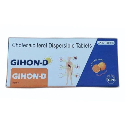 Cholecalciferol Dispersible Chewable Tablets - Drug Type: General Medicines