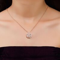 Stylish Rose Gold Plated Four Heart Pendant Gold-plateds