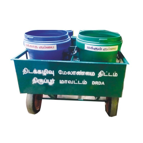 Industrial Push Cart - Color: Green