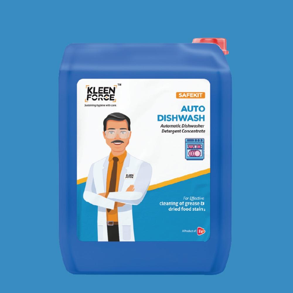 Kleen Force Safekit Auto Dishwash Automatic Dishwasher Detergent Concentrate - Ph Level: 12-13