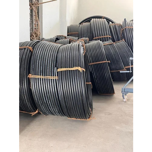 Black Hdpe Coil Pipe - Round Shape, 32 To 110mm Outer Diameter | 1-year Warranty, Durable Black Hdpe Material