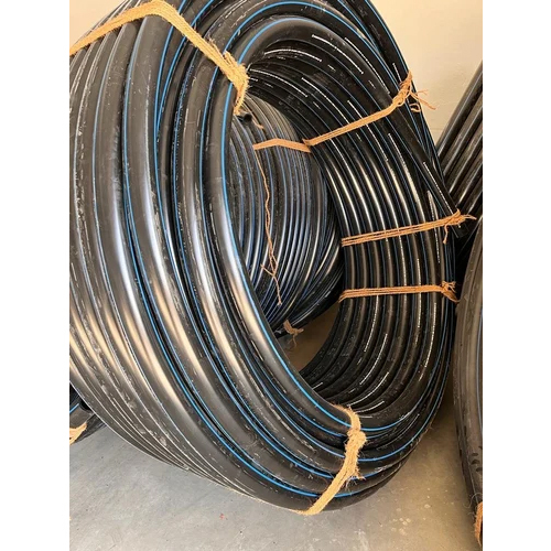 Black Hdpe Coil Pipe - Round Shape, 32 To 110mm Outer Diameter | 1-year Warranty, Durable Black Hdpe Material