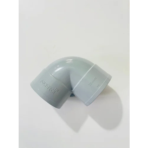 75 Mm Pvc Elbow - Color: Gray