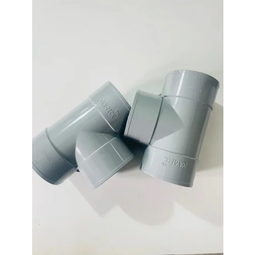Agri Fitting Tee 140 Mm - Pvc Material, 140 Mm Size, Gray Color | Round Section Shape, Zinc Coated Surface, 1 Year Warranty