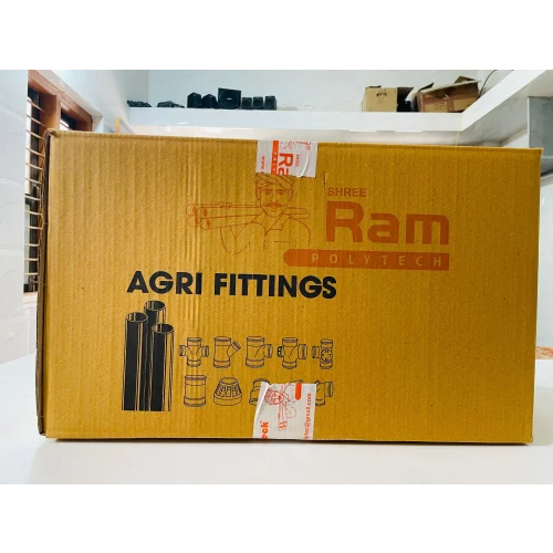 Agri Fitting Tee 140 Mm - Pvc Material, 140 Mm Size, Gray Color | Round Section Shape, Zinc Coated Surface, 1 Year Warranty