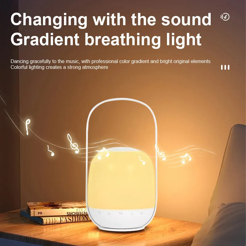 Portable Camping Touch Controlling Led Light Speaker - Hardness: Rigid
