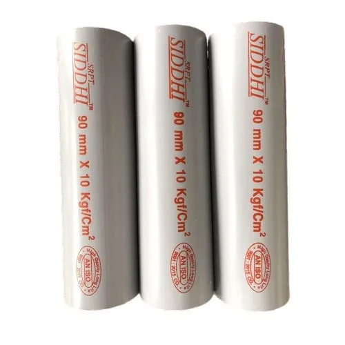 Pvc Water Pipes - 1.5 Inch Diameter, 6 Feet Long | Grey, Round Shape, 1 Year Warranty