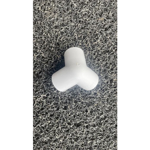 Upvc 3 Way Elbow - 1/2 Inch Diameter, White Round Shape | 1 Year Warranty, Suitable For Pvc Water Pipes In Construction