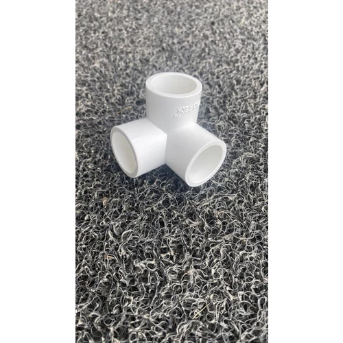 Upvc 3 Way Elbow - 1/2 Inch Diameter, White Round Shape | 1 Year Warranty, Suitable For Pvc Water Pipes In Construction