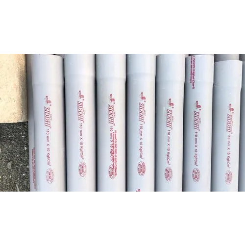 Pvc Agricultural Pipes - 4 Inch Round, Grey | 1 Year Warranty
