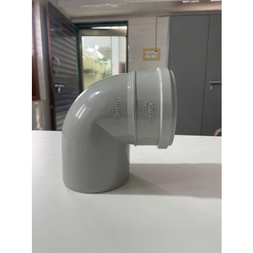 Swr Elbow - 75 Mm Pvc, Round Shape In Gray With Painted Surface Treatment, 1 Year Warranty