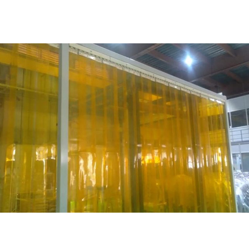 Yellow PVC Strip Curtain