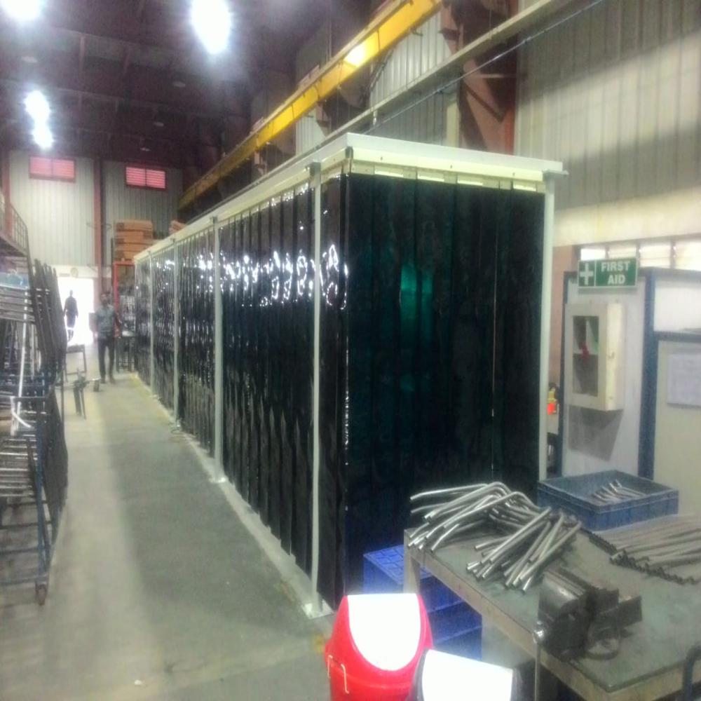 Welding Booth  Strip Curtain - Application: Commercial