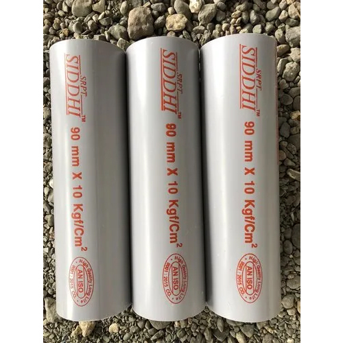 Upvc Plumbing Pipes - 40mm Diameter, Grey Color, 1.3mm Thickness - Pvc Water Pipes With 1 Year Warranty, Round Shape
