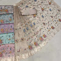 Imported Diamond Tissue Embroidery With Pitta Work Saree - Color: Any Color