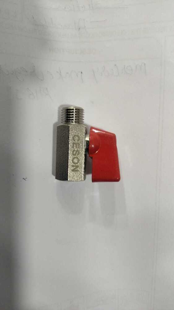 Nickel Plated Brass Mini Ball Valve Size: Customized