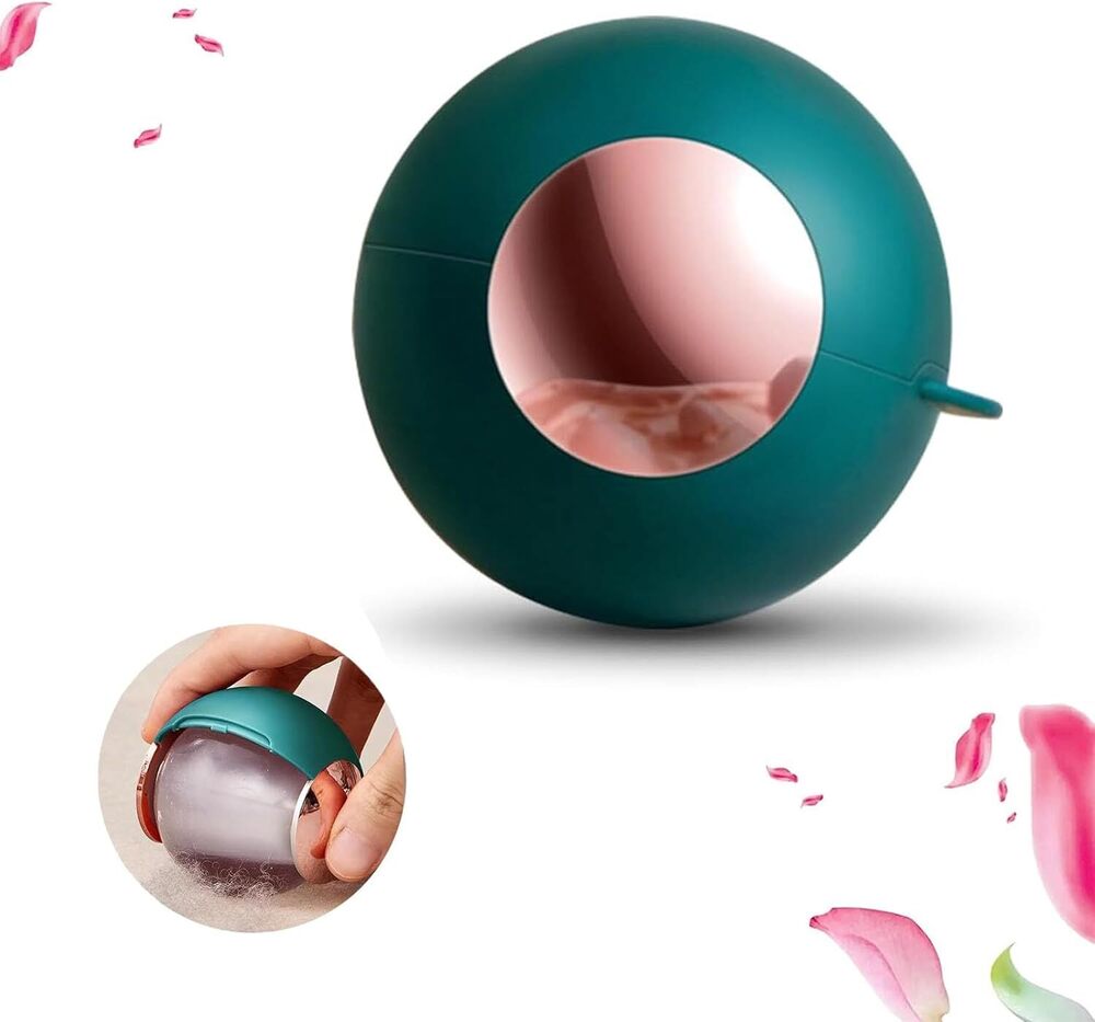 Lint Roller Ball - Tpe Material, 5x5x9 Cm | Washable & Reusable, Portable Hair & Dust Remover For Clothes, Furniture, And Travel