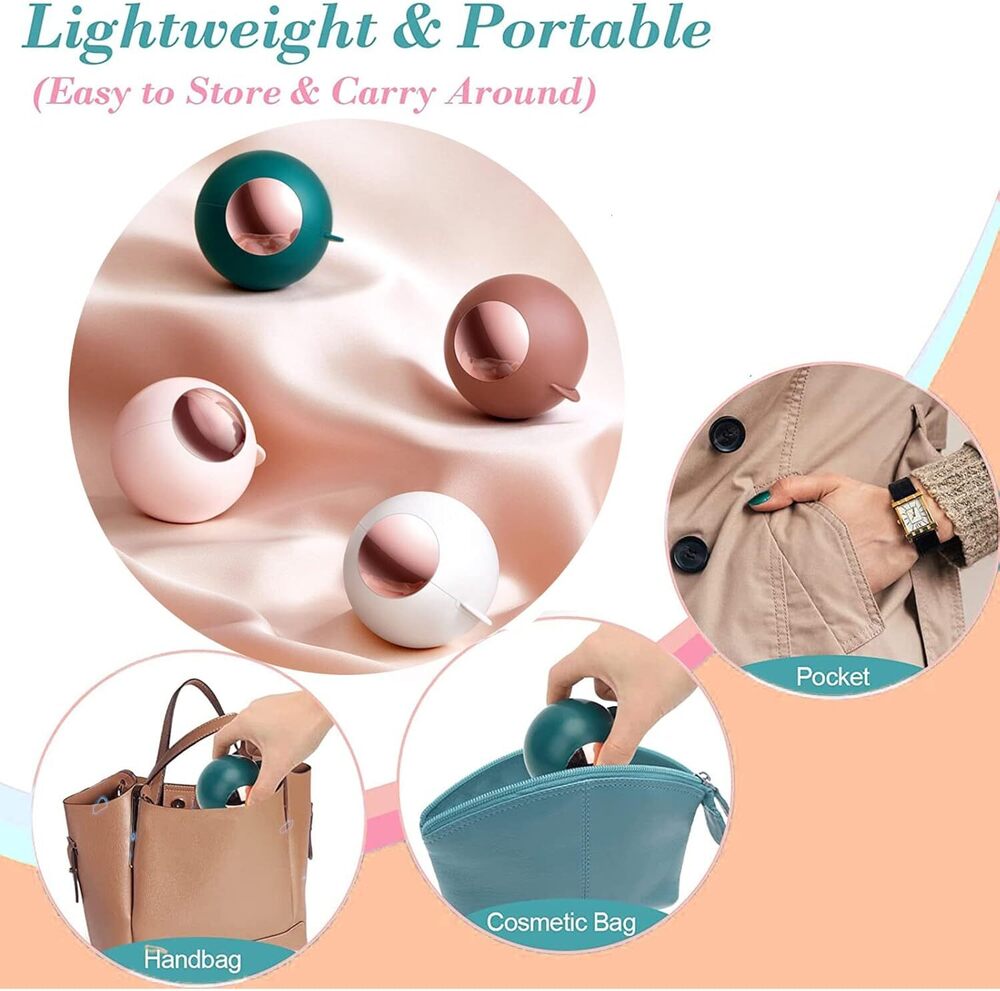 Lint Roller Ball - Tpe Material, 5x5x9 Cm | Washable & Reusable, Portable Hair & Dust Remover For Clothes, Furniture, And Travel