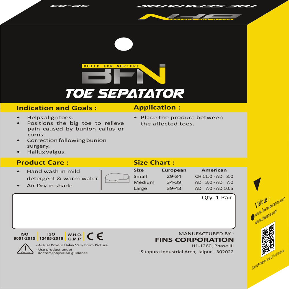Sp-03 Toe Separator - Application: Industrial
