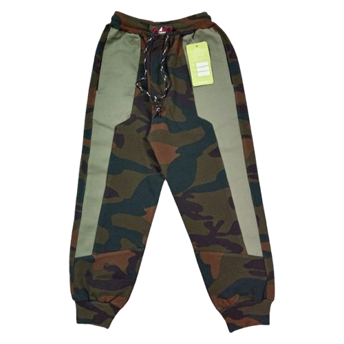 Boys Loopknit Military Printed Track Pant