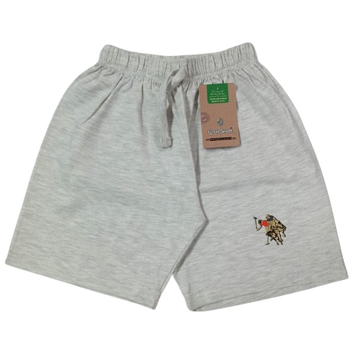 Boys Grey Cotton Sinker Boxer Without Pockets - Color: White