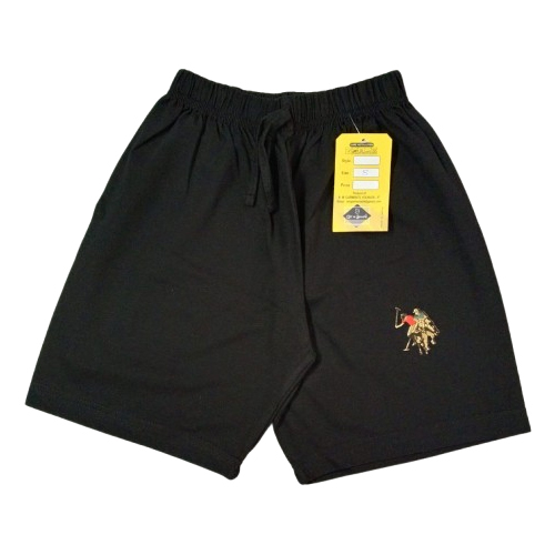 Boys Black Cotton Sinker Boxer Without Pockets