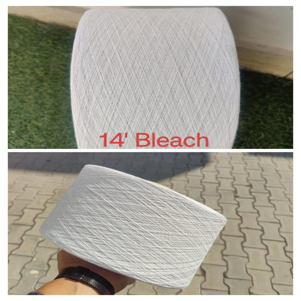 14'S Bleach White cotton yarn