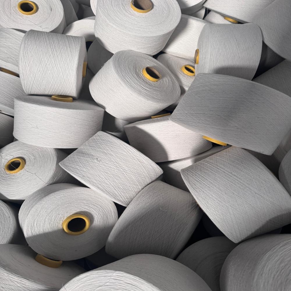 14'S Bleach White cotton yarn