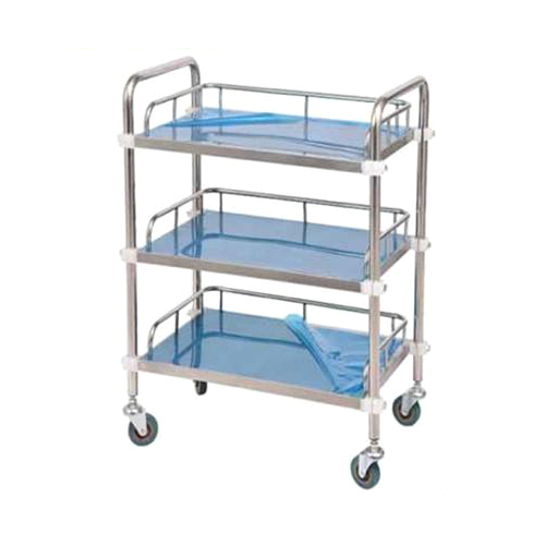3 Shelf SS Instrument Trolley
