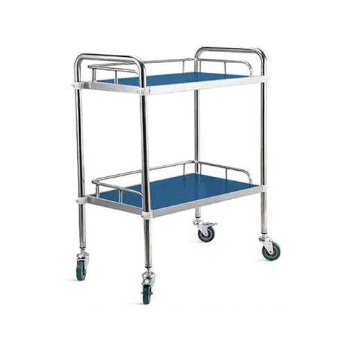 Ittw-175 2 Shelf Ss Instrument Trolley - Color: Silver