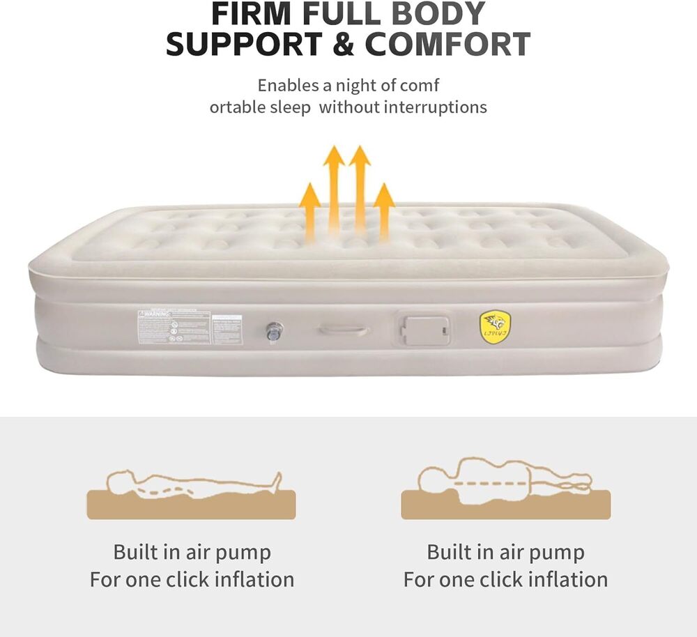 Air Mattress With Built In Pump - Application: Soft And Comfortable Top Layer: The Plush